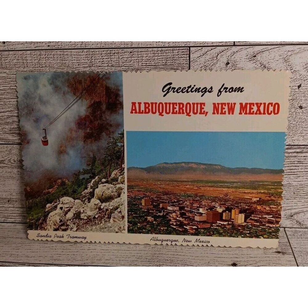VTG Postcard Sandia Peak Tramway‎ Alburquerque Ephemera Memorabilia Souvenir